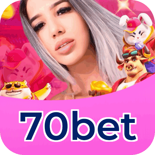 Interface do aplicativo 70bet mostrando jogos disponíveis no iOS e Android
